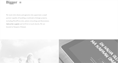 Desktop Screenshot of bigger.fi